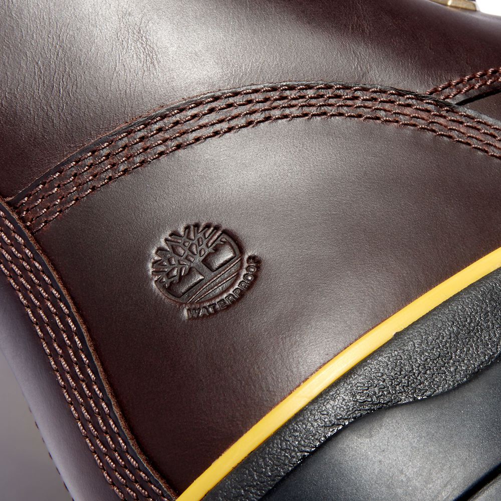 Botas Con Cordones Timberland Mujer Malynn Ek+ Waterproof Marrones Oscuro - Chile NOV-324051